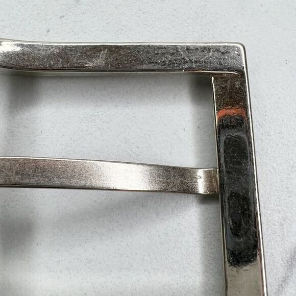 Silver Tone Simple Basic Belt Buckle - Picture 7 of 10